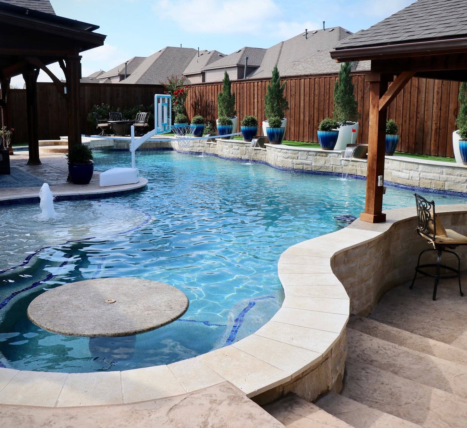 Luxury pool and spa design